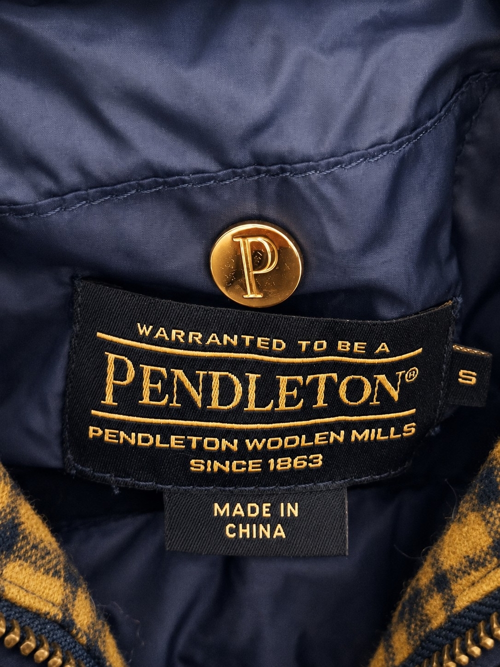 Pendleton Alpine Getaway Hooded Toggle Wool Vest S - Picture 2 of 8